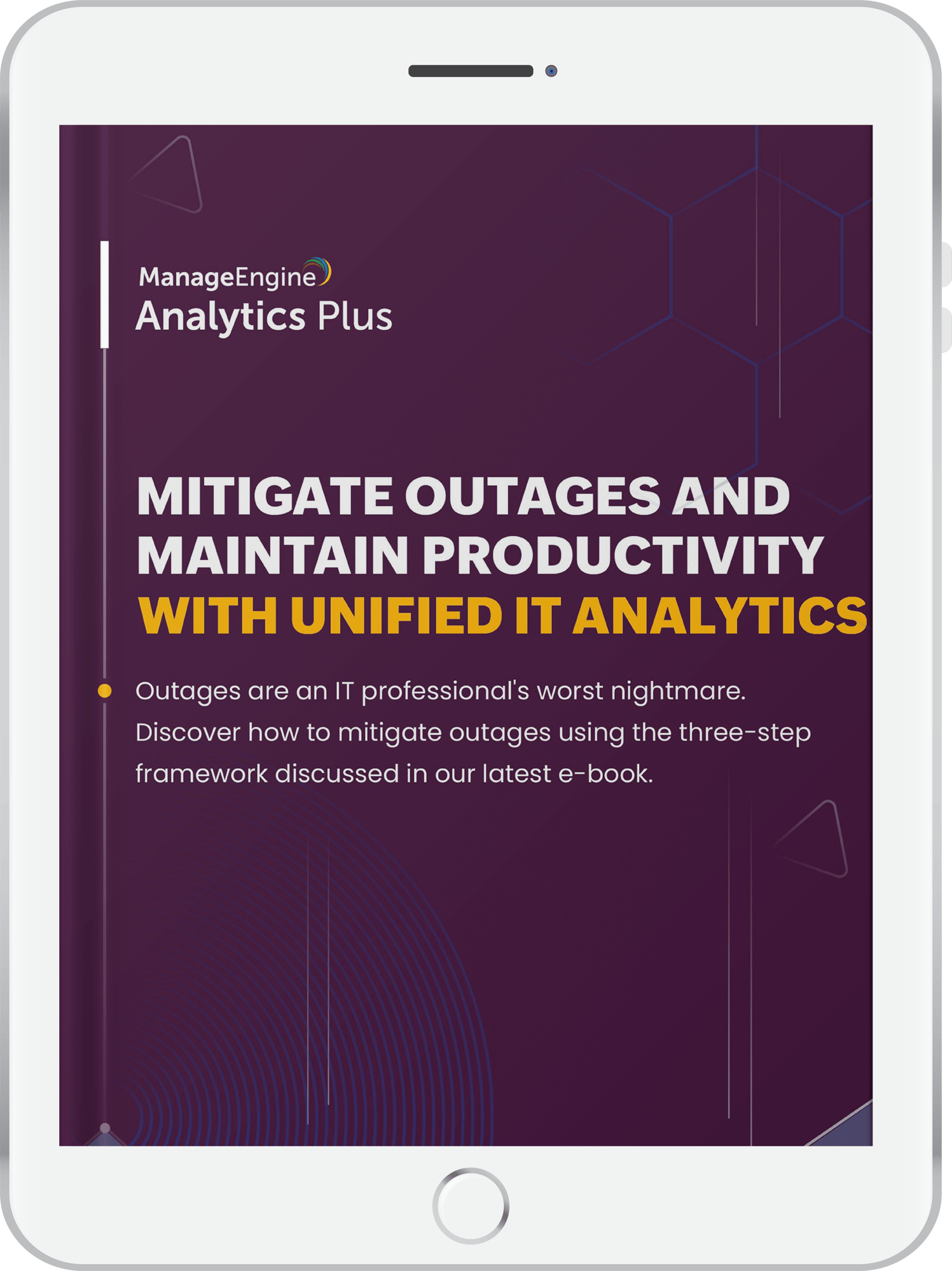 Ebook_ipad-cover_mitigate outages and maintain productivity with unified it analytics